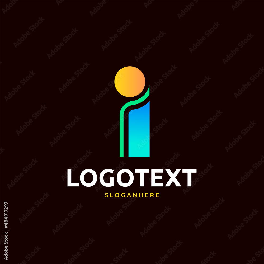 letter I logo letter I logo