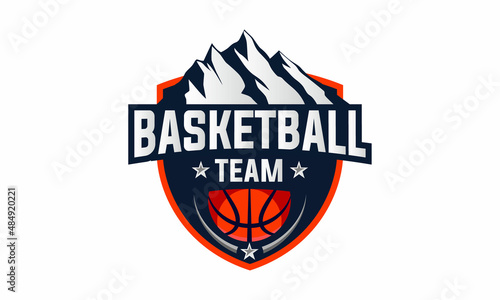 Basketball Club Logo Championship Logo American Logo Vector Illustration