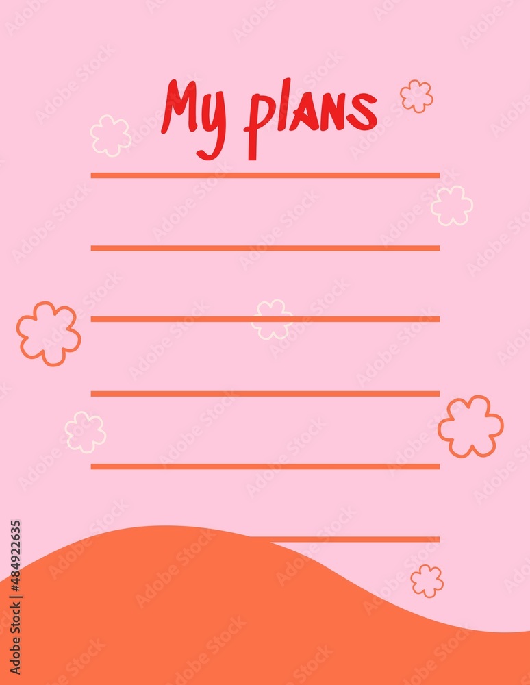 Cute note paper write memo and write plan for reminder vector design suitable for multiple purpose  Vector illustration