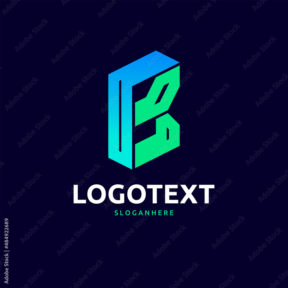 Fototapeta premium letter B logo