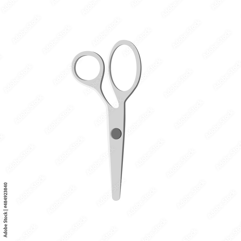 Scissor vector isolated on white. Barber scissors icon. Scissor vector isolated on white. Barber scissors icon.