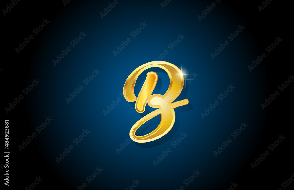 golden golden B alphabet letter logo icon design. Creative luxury template for company and business golden golden B alphabet letter logo icon design. Creative luxury template for company and business