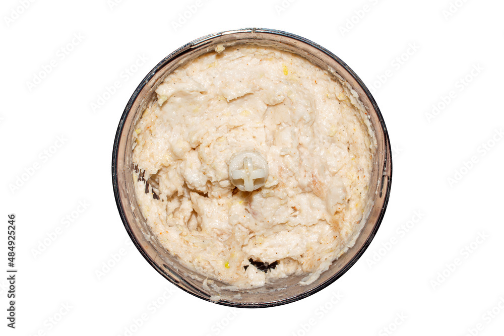 Lard with garlic for spreading on bread.Smalets.Bacon cooked in a blender. Lard with garlic for spreading on bread.Smalets.Bacon cooked in a blender.