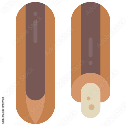 eclair flat icon