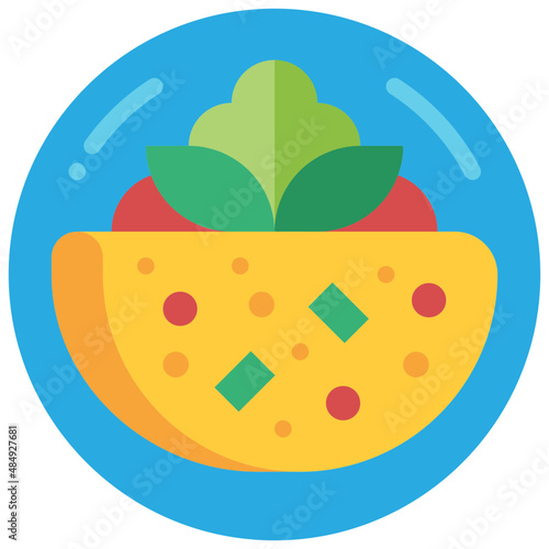 omelette flat icon