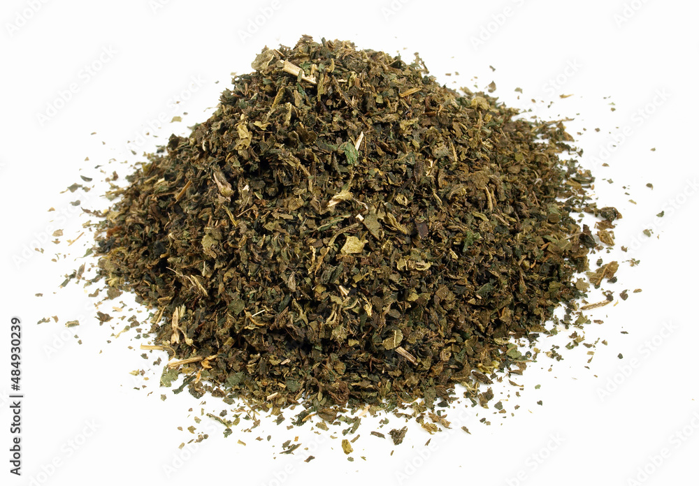 Dried Stinging Nettle on white Background - Isolated Dried Stinging Nettle on white Background - Isolated