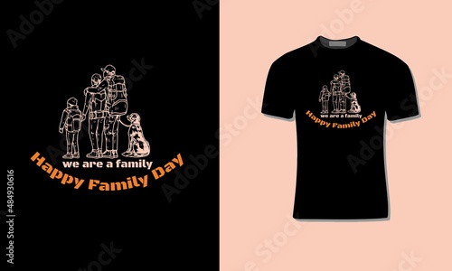 Family Day T-Shirt Design Vector, Ready to print, Easy to Edit