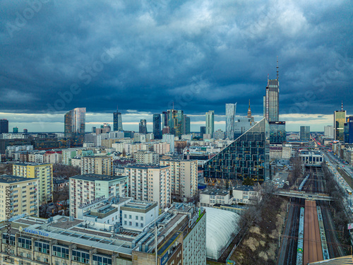 Obraz na płótnie Warszawa w salonie