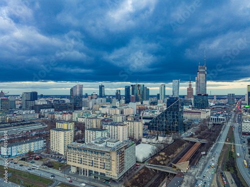 Obraz na płótnie Warszawa w salonie