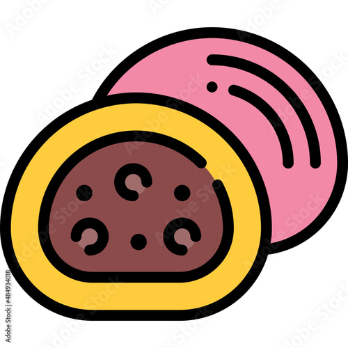 mochi filled outline icon