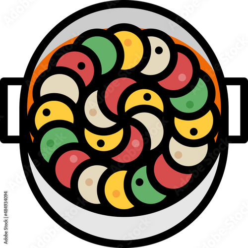 ratatouille filled outline icon