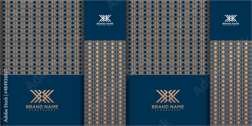 logo Luxury golden packaging design, luxury pattern logos for packaging design template. pattern for packaging design