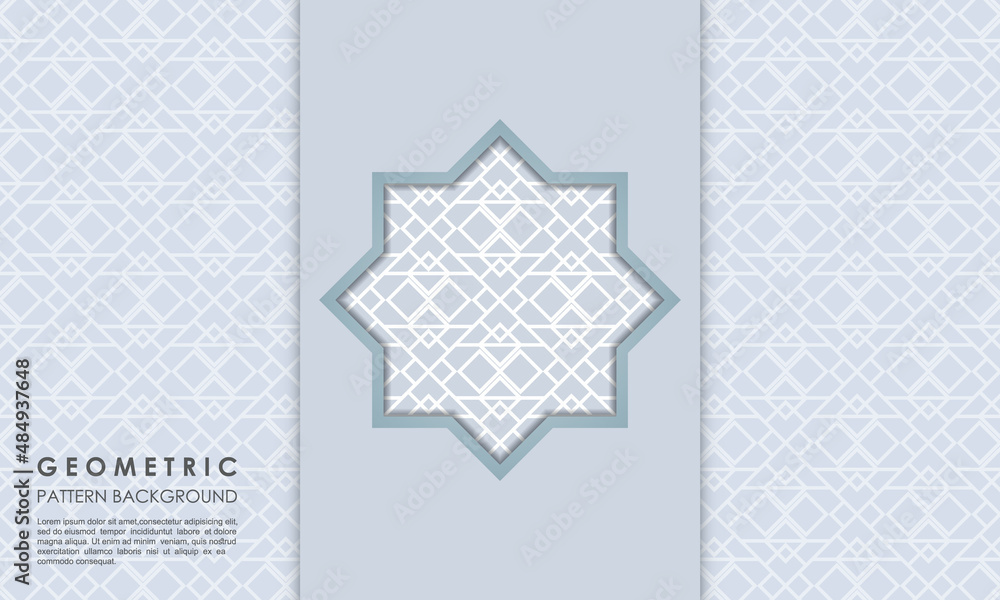 Fototapeta premium Geometric pattern islamic background concept