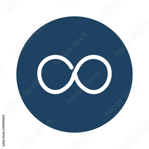 Obraz na plátně infinity loop Isolated Vector icon which can easily modify or edit