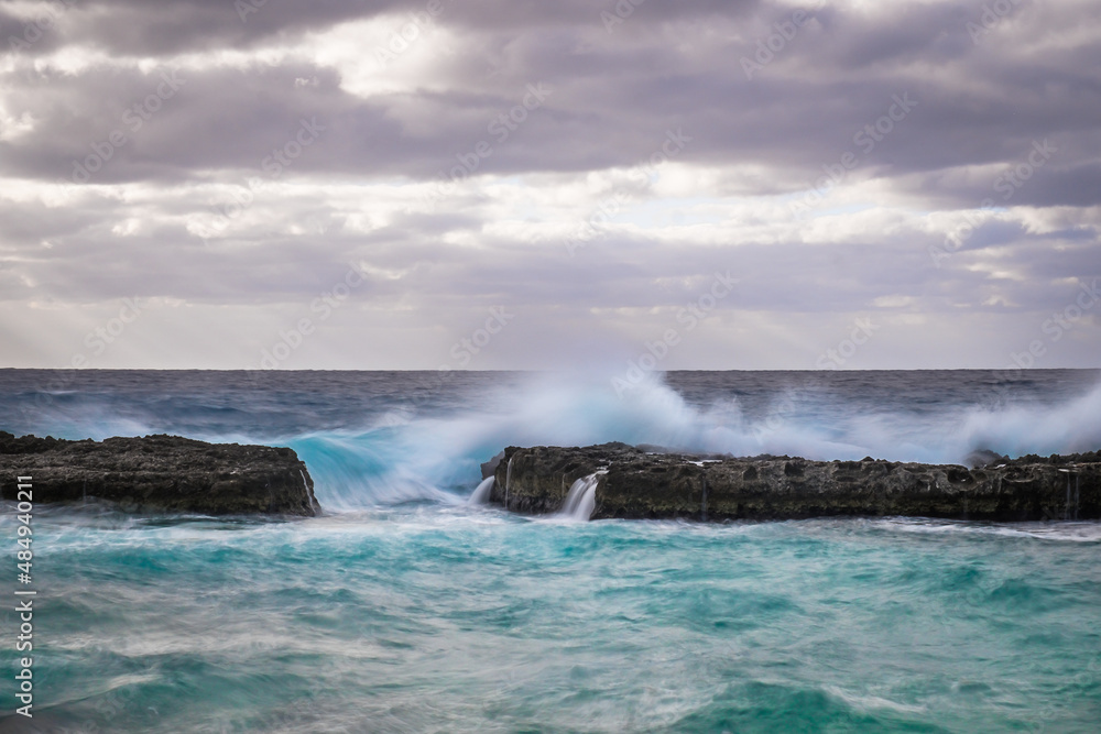 Storm over the Caribbean Sea, by North West Point public boat ramp, Grand Cayman, Cayman Islands Storm over the Caribbean Sea, by North West Point public boat ramp, Grand Cayman, Cayman Islands