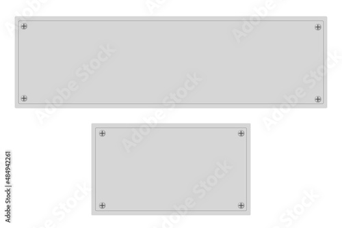 empty plate for your text white background vector