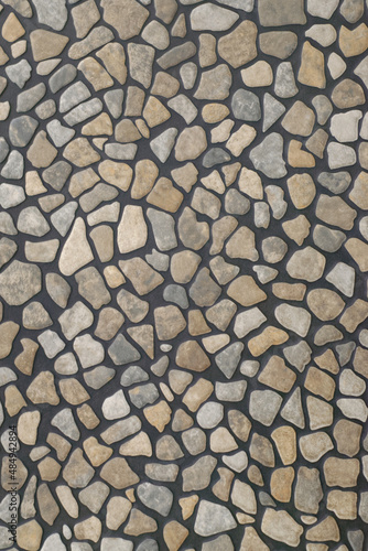 Superficie de piedras. Muro con textura de piedras.