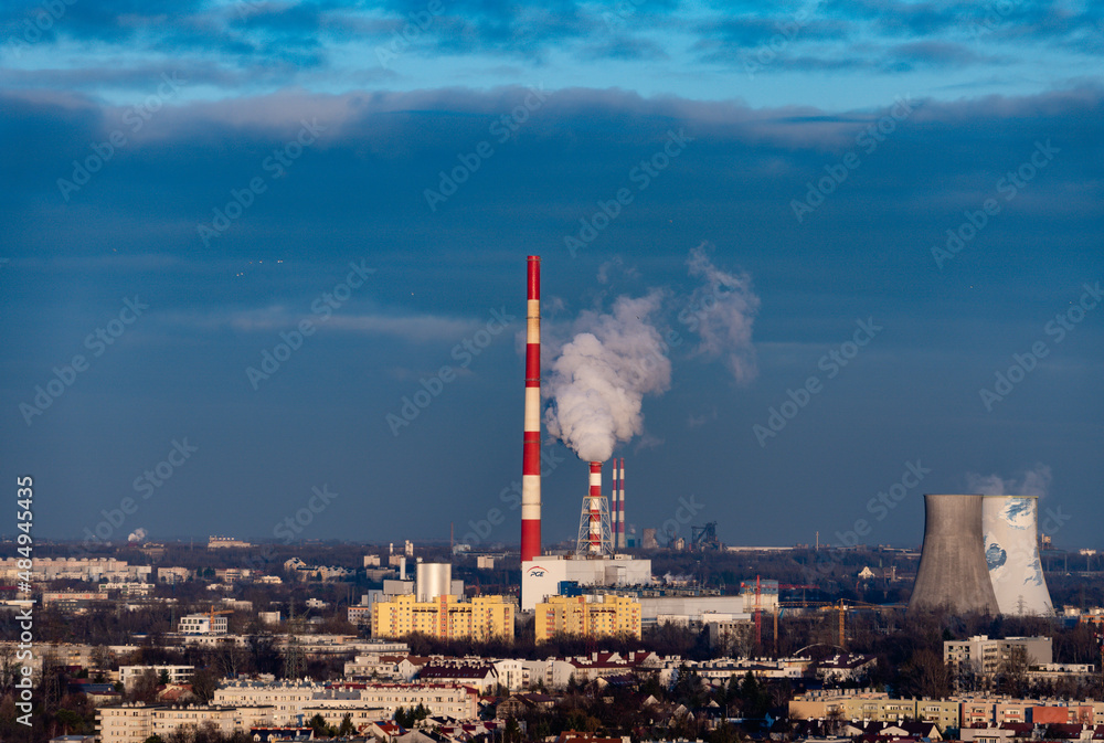 
view of thermal power plants