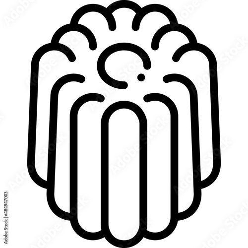 canele line icon