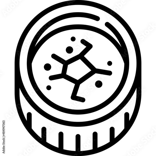 creme brulee line icon