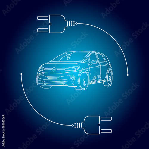 ID3 electric e-car illustration photo