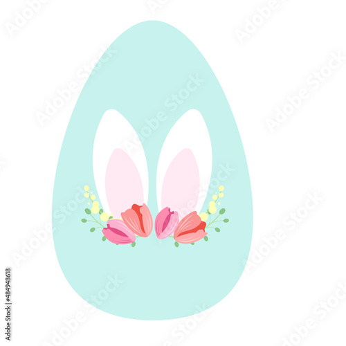 easter egg with flowers © Berry Art