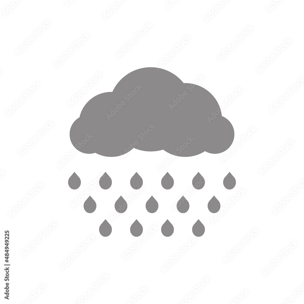Cloud rain icons vector illustration Cloud rain icons vector illustration