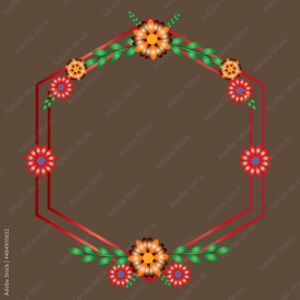 Fototapeta premium Flowers Frame