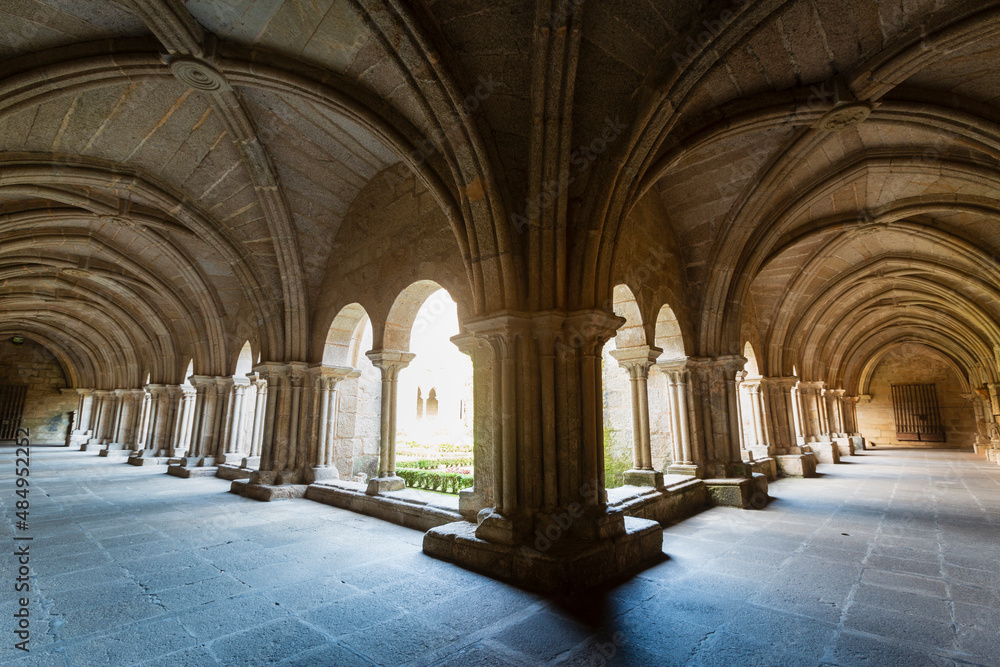 Cloister of the cathedral of Tui, Pontevedra, Galicia