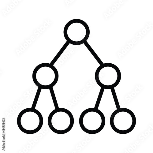 hierarchy network Isolated Vector icon which can easily modify or edit

