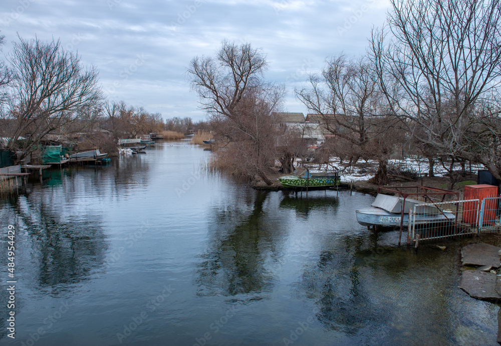River Landscapes at different times of the day River Landscapes at different times of the day