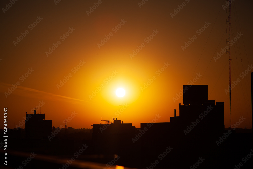 sunset in the city sunset in the city