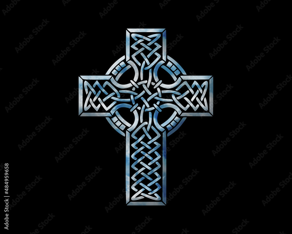 Christian Church Cross symbol Cloads icon Cloady logo illustration