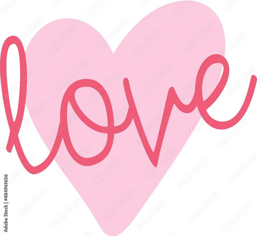 valentine word art LOVE