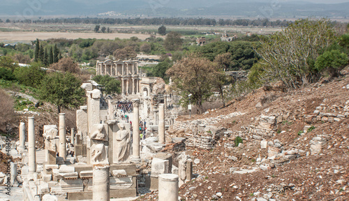 ruins of the roman forum ephesus