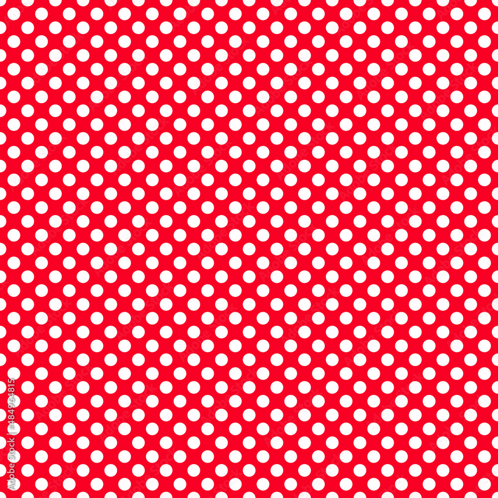 Red and white polka dot texture as background Red and white polka dot texture as background
