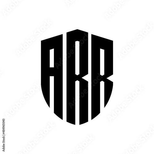 ARR letter logo design. ARR modern letter logo with black background. ARR creative  letter logo. simple and modern letter logo. vector logo modern alphabet font overlap style. Initial letters ARR   photo