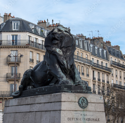 Place Denfert Rochereau - Paris Le lion de Belfort
