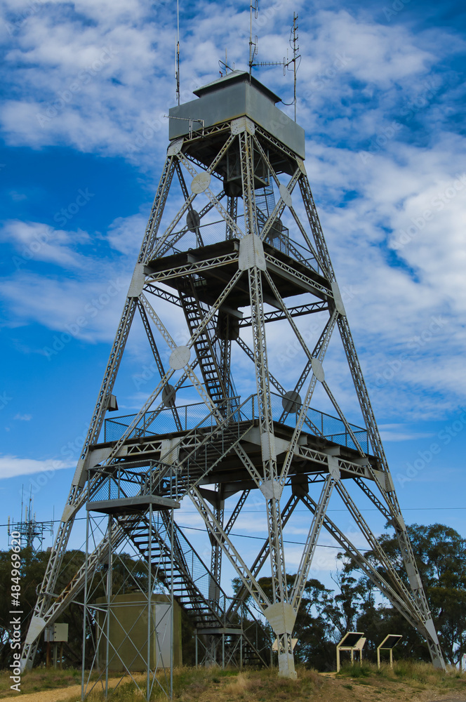 The tall steel Mount Tarrangower Lookout Tower, Maldon, Central Victoria, Australia
The tall steel Mount Tarrangower Lookout Tower, Maldon, Central Victoria, Australia