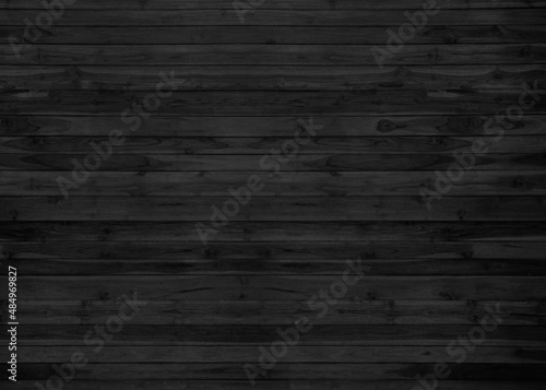 Black grey wood color texture horizontal for background. Surface light clean of table top view. Natural patterns for design art work and interior or exterior. Grunge old white wood board wall pattern.