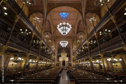 dohany big synagogue in  Budapest Hungary december 2021