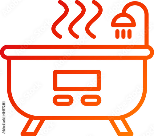 Vector Design Hot Tub Icon Style