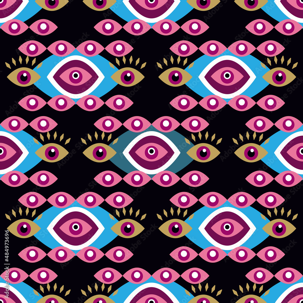 Naklejka premium Eye pattern 6