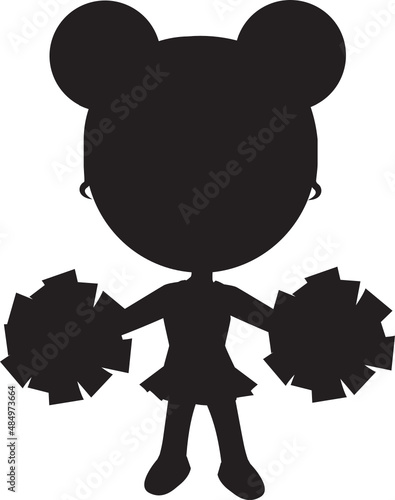 cheerleader silhouette