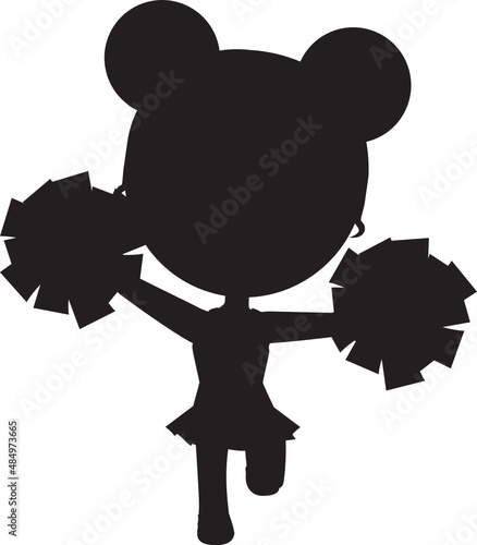 cheerleader silhouette