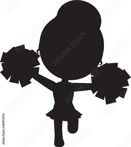 cheerleader silhouette