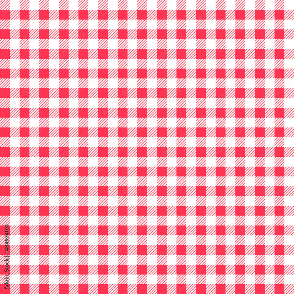 Red tablecloth checkered seamless pattern, Easter background Red tablecloth checkered seamless pattern, Easter background