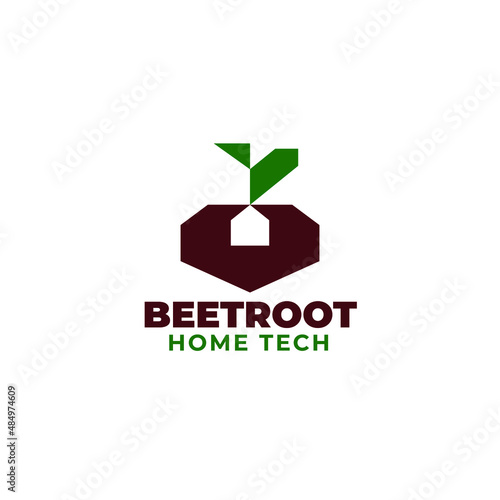 beetroot logo. Home and real estate logo. Technology logo