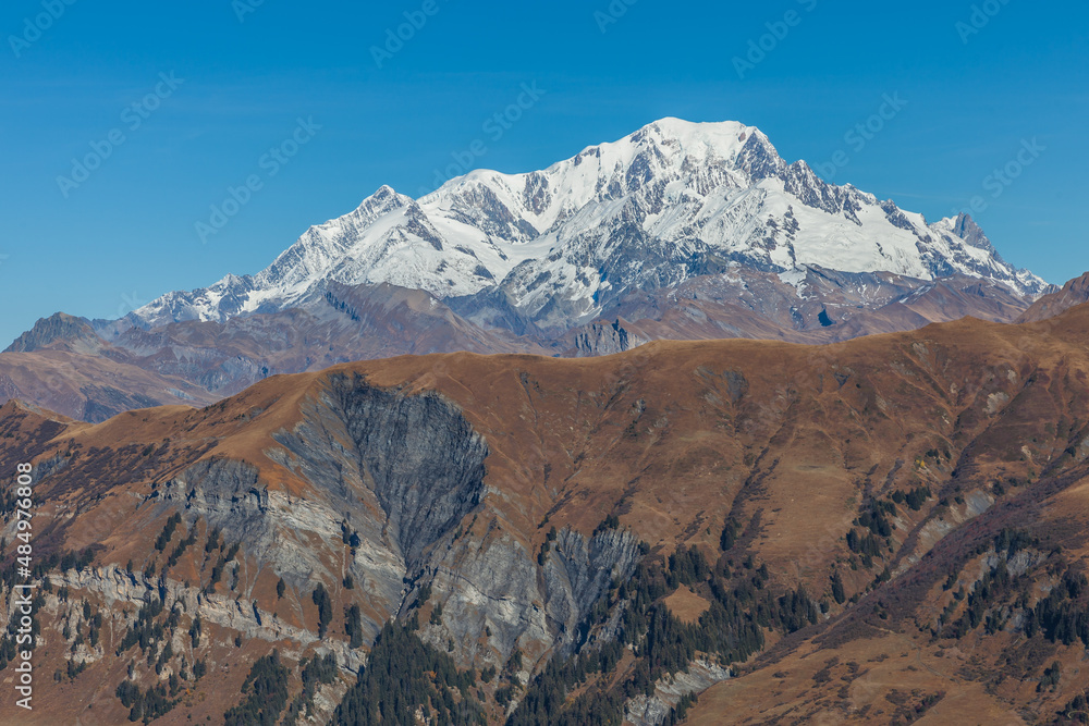 Vue Mont Blanc depuis Arêches