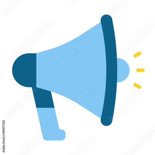 megaphone flat icon photo